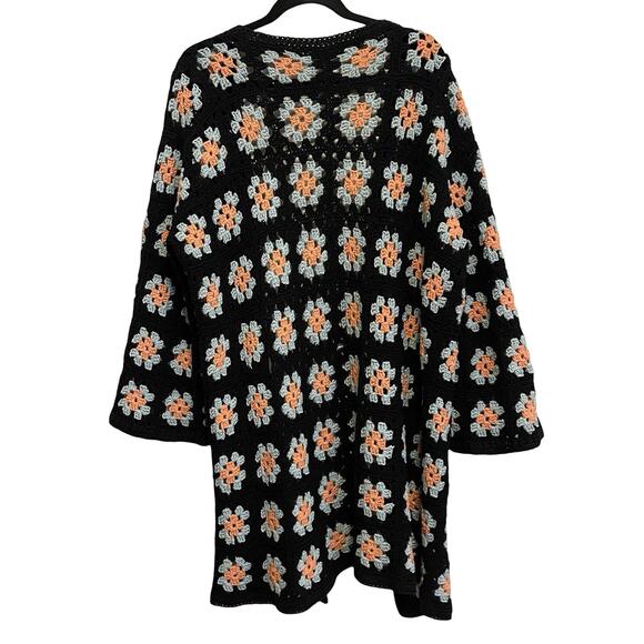 Vintage Granny Square Sweater Cardigan - Picture 6 of 8